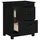 Sängbord 2 st svart 50x35x61,5 cm massiv furu