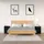 Sängbord 2 st svart 50x35x61,5 cm massiv furu