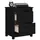 Sängbord 2 st svart 50x35x61,5 cm massiv furu