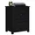 Sängbord 2 st svart 50x35x61,5 cm massiv furu