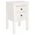 Produktbild 2 för Sängbord vit 40x35x61,5 cm massiv furu