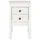 Sängbord 2 st vit 40x35x61,5 cm massiv furu