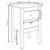 Produktbild 9 för Sängbord 2 st vit 40x35x61,5 cm massiv furu