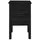 Sängbord svart 40x35x61,5 cm massiv furu