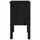 Sängbord svart 40x35x61,5 cm massiv furu