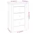 Produktbild 10 för Sängbord 2 st 40x35x61,5 cm massiv furu