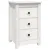 Produktbild 2 för Sängbord vit 40x35x61,5 cm massiv furu