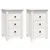 Produktbild 2 för Sängbord 2 st vit 40x35x61,5 cm massiv furu