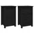 Produktbild 2 för Sängbord 2 st svart 40x35x61,5 cm massiv furu