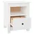 Produktbild 6 för Sängbord vit 40x35x49 cm massiv furu
