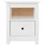 Produktbild 6 för Sängbord 2 st vit 40x35x49 cm massiv furu
