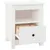 Produktbild 7 för Sängbord 2 st vit 40x35x49 cm massiv furu
