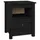 Sängbord 2 st svart 40x35x49 cm massiv furu