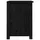 Sängbord 2 st svart 40x35x49 cm massiv furu