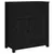 Produktbild 2 för Skänk svart 70x35x80 cm massiv furu