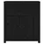 Produktbild 5 för Skänk svart 70x35x80 cm massiv furu