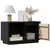 Produktbild 3 för Tv-bänk svart 74x35x44 cm massiv furu