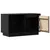 Produktbild 5 för Tv-bänk svart 74x35x44 cm massiv furu