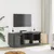 Produktbild 3 för Tv-bänk grå 110,5x35x44 cm massiv furu