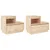 Produktbild 2 för Sängbord 2 st 60x34x51 cm massiv furu