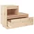 Produktbild 6 för Sängbord 2 st 60x34x51 cm massiv furu