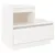 Produktbild 2 för Sängbord vit 60x34x51 cm massiv furu