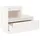 Sängbord vit 60x34x51 cm massiv furu