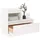 Sängbord vit 60x34x51 cm massiv furu