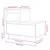 Produktbild 10 för Sängbord vit 60x34x51 cm massiv furu