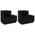 Produktbild 2 för Sängbord 2 st svart 60x34x51 cm massiv furu
