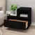 Produktbild 4 för Sängbord 2 st svart 60x34x51 cm massiv furu