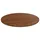 Rund bordsskiva mörkbrun Ø70x1,5 cm behandlad massiv ek