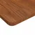 Produktbild 3 för Fyrkantig bordsskiva mörkbrun 50x50x2,5cm behandlad massiv ek