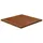 Fyrkantig bordsskiva mörkbrun 60x60x2,5cm behandlad massiv ek