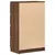 Produktbild 8 för Byrå brun ek 60x35x98,5 cm konstruerat trä