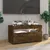 Produktbild 4 för Tv-bänk med LED-belysning rökfärgad ek 75x35x40 cm 