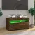 Produktbild 5 för Tv-bänk med LED-belysning rökfärgad ek 75x35x40 cm 