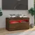 Produktbild 3 för Tv-bänk med LED-belysning brun ek 75x35x40 cm