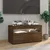Produktbild 4 för Tv-bänk med LED-belysning brun ek 75x35x40 cm