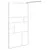 Produktbild 4 för Duschvägg 100x195 cm ESG-glas vit