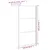 Produktbild 7 för Duschvägg 115x195 cm halvfrostat ESG-glas svart