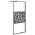 Produktbild 2 för Duschvägg 80x195cm ESG-glas med stendesign svart