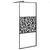 Produktbild 2 för Duschvägg 90x195cm ESG-glas med stendesign svart