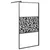 Produktbild 2 för Duschvägg 100x195cm ESG-glas med stendesign svart