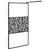Produktbild 4 för Duschvägg 100x195cm ESG-glas med stendesign svart