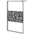 Produktbild 2 för Duschvägg 115x195cm ESG-glas med stendesign svart