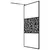 Produktbild 5 för Duschvägg 115x195cm ESG-glas med stendesign svart