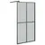 Produktbild 2 för Duschvägg 100x195cm mörkt härdat glas