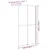 Produktbild 7 för Duschvägg 100x195cm mörkt härdat glas