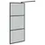 Produktbild 4 för Duschvägg 80x195cm cm mörkt ESG-glas svart